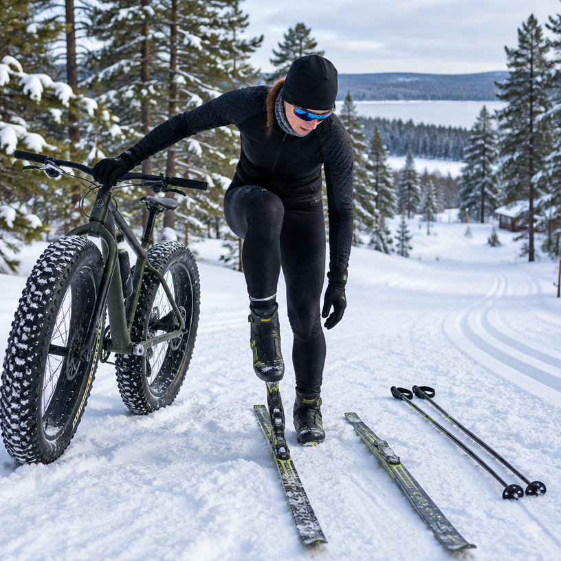 Winter Triathlon atmosphere in Belmont (Cannonsburg Ski Area), United States, representing The Abominable Snow Tri 2027