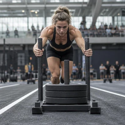 Hybrid / Functional Racing atmosphere in London, United Kingdom, representing Amazon HYROX London 2026