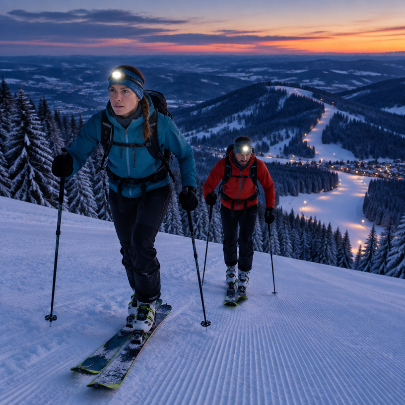 Ski Mountaineering / Skimo atmosphere in Bílá (Beskydy), Czech Republic, representing SACHASPORT Skialp Relay & ARICOMA Skialp Individual (SKI Bílá) 2026