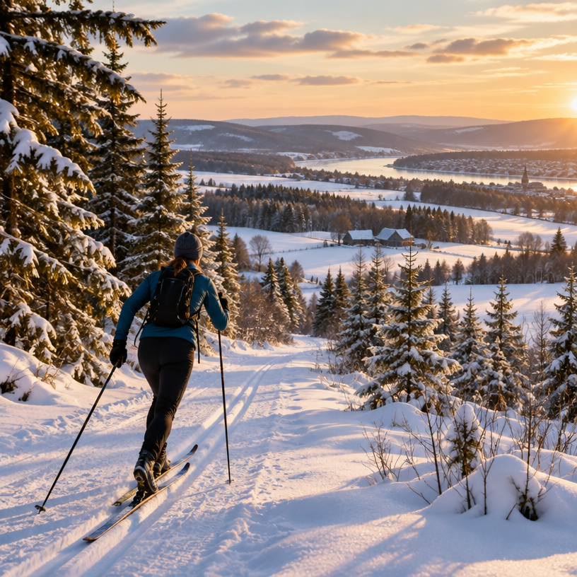 Nordic / Cross-country atmosphere in Montebello (Outaouais), Canada, representing Canadian Ski Marathon 2027