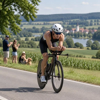 Triathlon atmosphere in Roth, Germany, representing DATEV Challenge Roth 2027