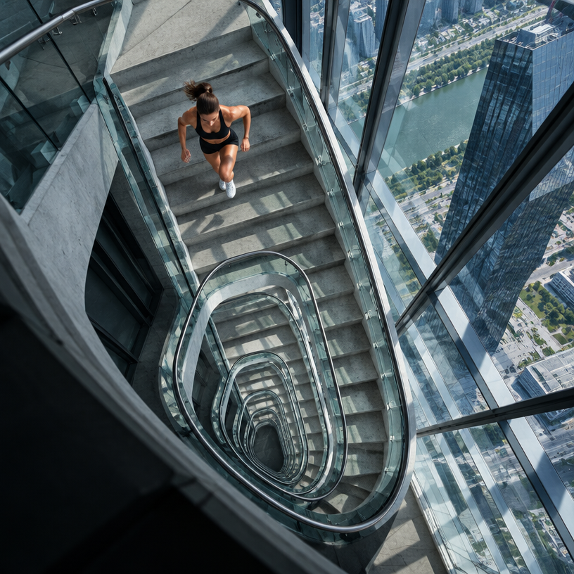 Vertical / Stair atmosphere in Vienna, Austria, representing DC Tower Run 2027