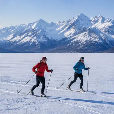 Nordic / Cross-country atmosphere in Maloja, Switzerland, representing Engadin Skimarathon 2027
