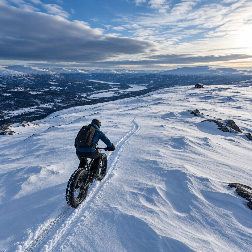 Fat Bike atmosphere in Geilo, Norway, representing Fat Viking 2027
