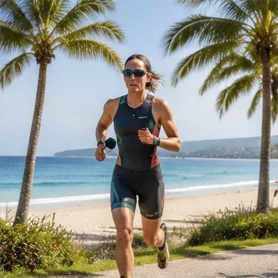 Triathlon atmosphere in Noosa Heads, Australia, representing Garmin Noosa Triathlon 2026