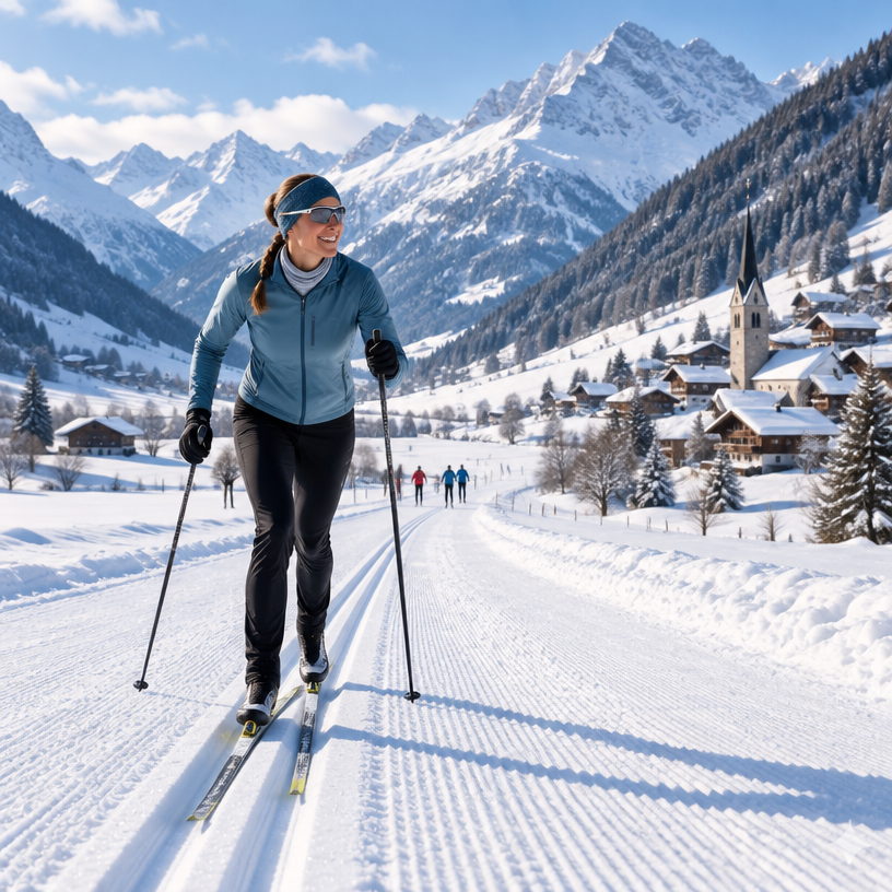 Nordic / Cross-country atmosphere in Goms (Obergoms), Switzerland, representing Internationaler Gommerlauf 2027