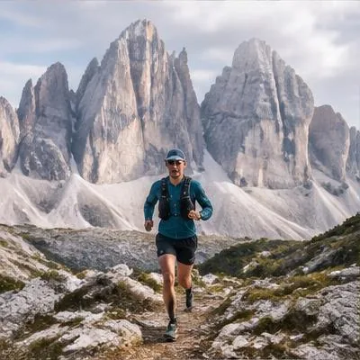 Ultra Running atmosphere in Cortina d'Ampezzo, Italy, representing Lavaredo Ultra Trail 120K 2027