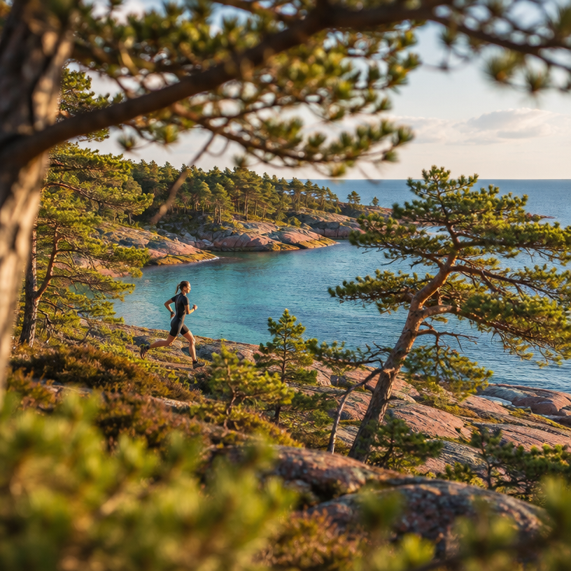 Swimrun atmosphere in Eckerö (Käringsund), Finland, representing ÖTILLÖ Swimrun Åland Experience 2027
