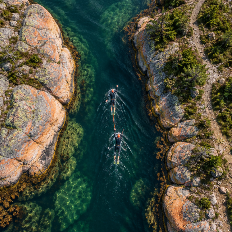 Swimrun atmosphere in Styrsö (Gothenburg), Sweden, representing ÖTILLÖ Swimrun Gothenburg Sprint 2027