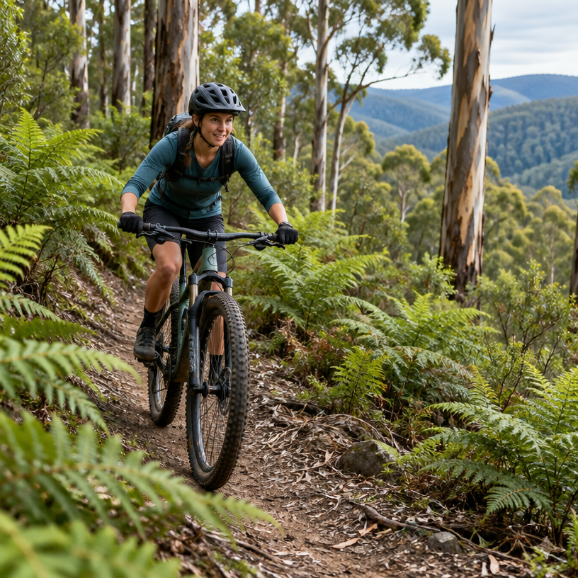 MTB XC atmosphere in Forrest, Australia, representing Otway Odyssey 30 km MTB 2027