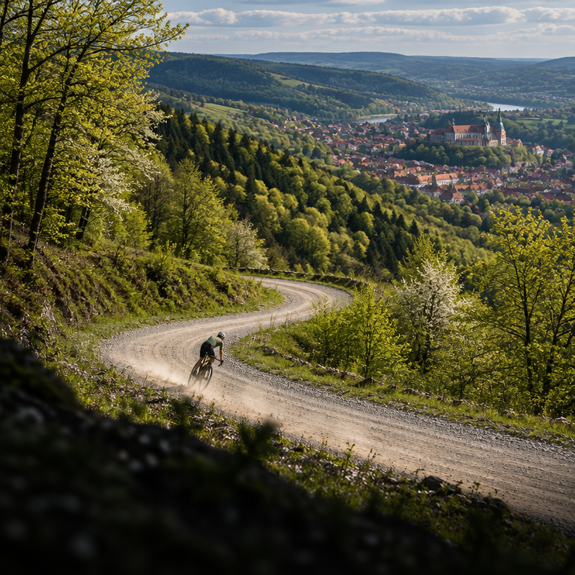 Gravel atmosphere in Przemyśl, Poland, representing Przemyśl Gravel Tour 2027