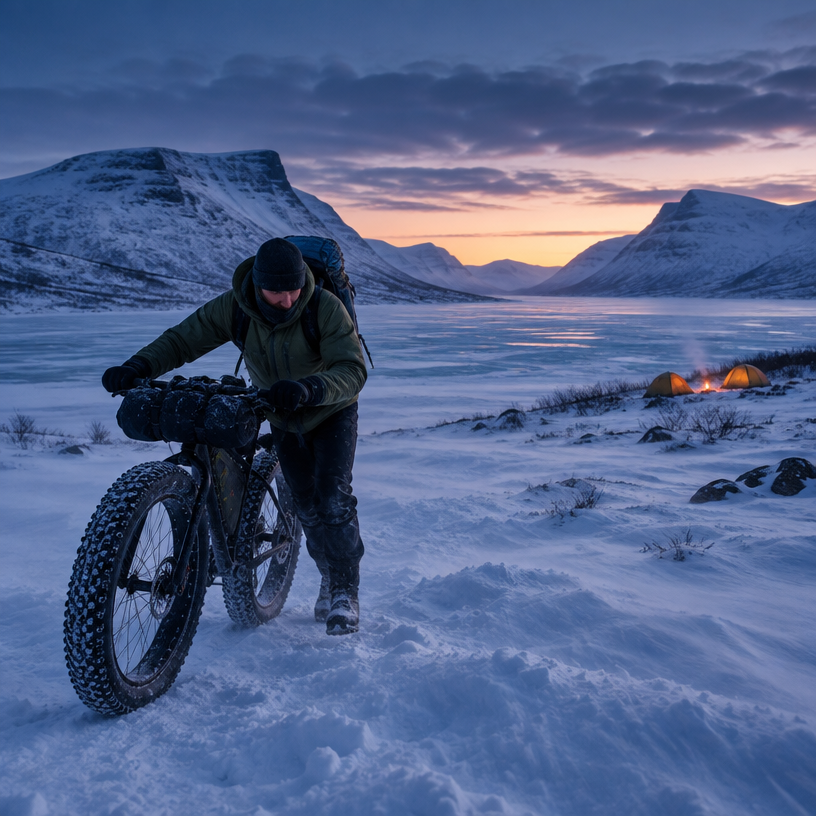 Winter Endurance atmosphere in Kilpisjärvi (transfers from Tromsø, Norway), Finland, representing Rat Race Arctic Circle 2027