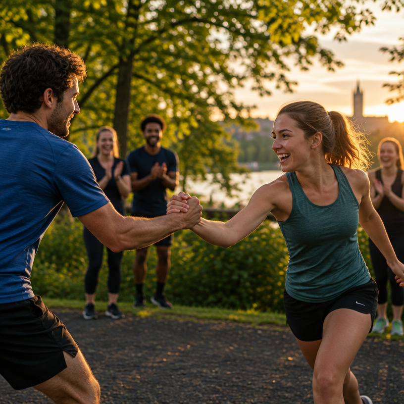 Relay atmosphere in Gothenburg, Sweden, representing Stafettvarvet 2027 (4 x 3.1 km relay)