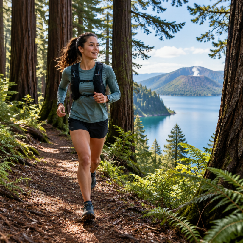 Trail Running atmosphere in Rotorua, New Zealand, representing Tarawera Ultra-Trail by UTMB T21 2027