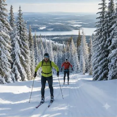 Nordic / Cross-country atmosphere in Otepää (start) / Elva (finish), Estonia, representing Tartu Maraton 2027