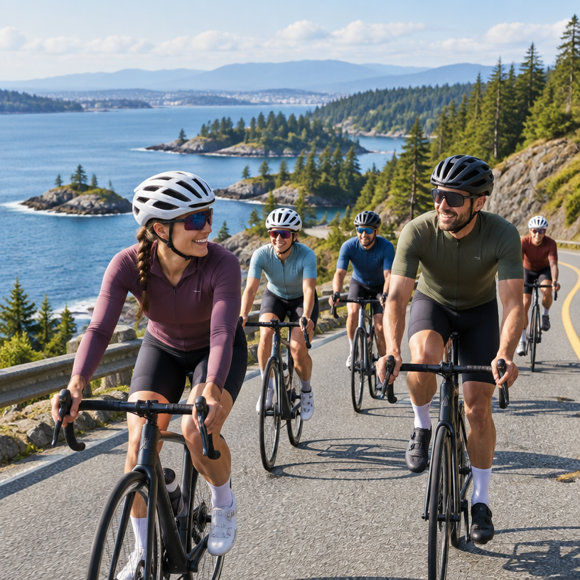 Road Cycling atmosphere in Victoria, Canada, representing Ryder Hesjedal's Tour de Victoria 45 km 2027