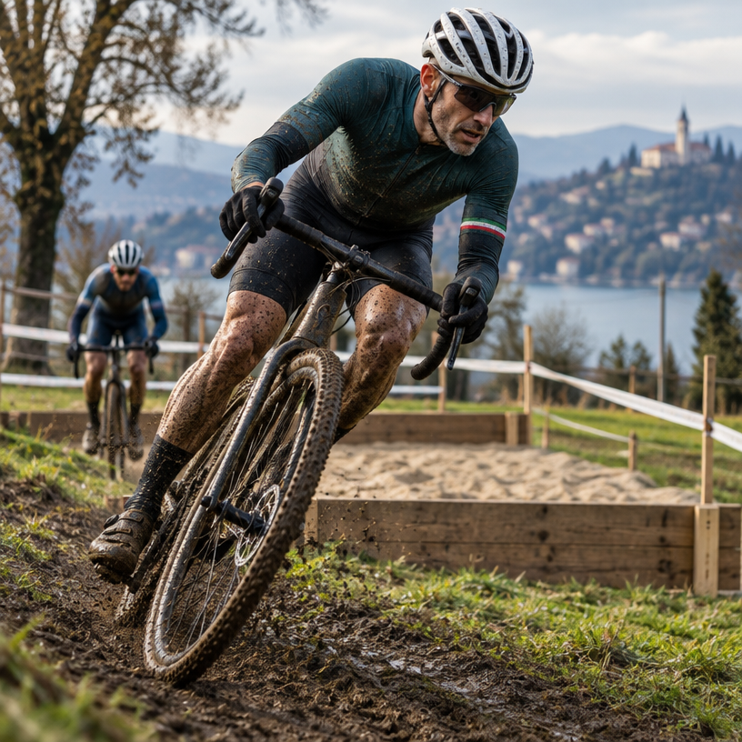 Cyclocross atmosphere in Varese (Ippodromo, Viale Ippodromo 27), Italy, representing UCI Masters Cyclo-cross World Championships 2026
