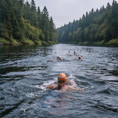 Open Water atmosphere in Vansbro, Sweden, representing Vansbrosimningen 2027