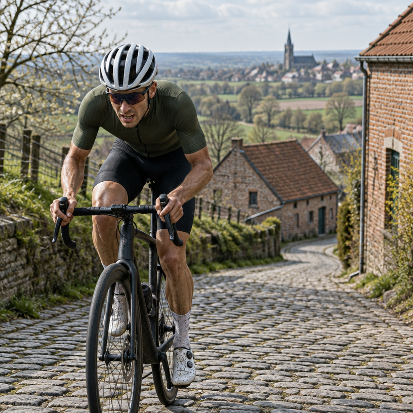 Road Cycling atmosphere in Oudenaarde, Belgium, representing We Ride Flanders (Tour of Flanders Cyclo) 2027