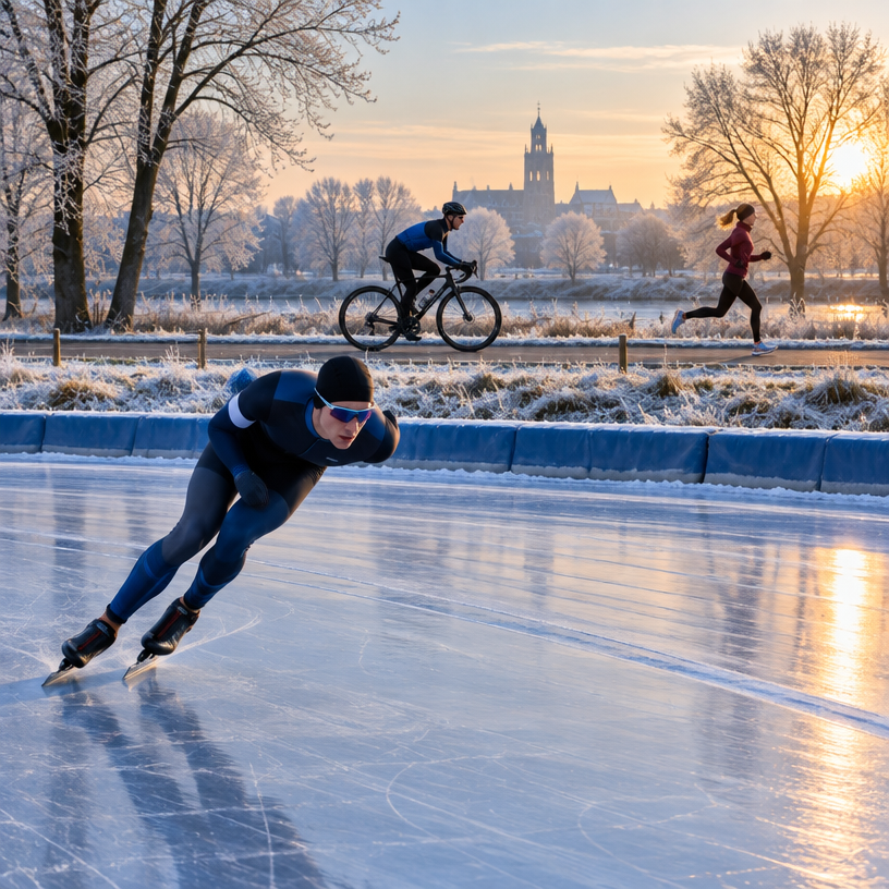 Winter Triathlon atmosphere in Enschede, Netherlands, representing Winter Triatlon Twente 2027